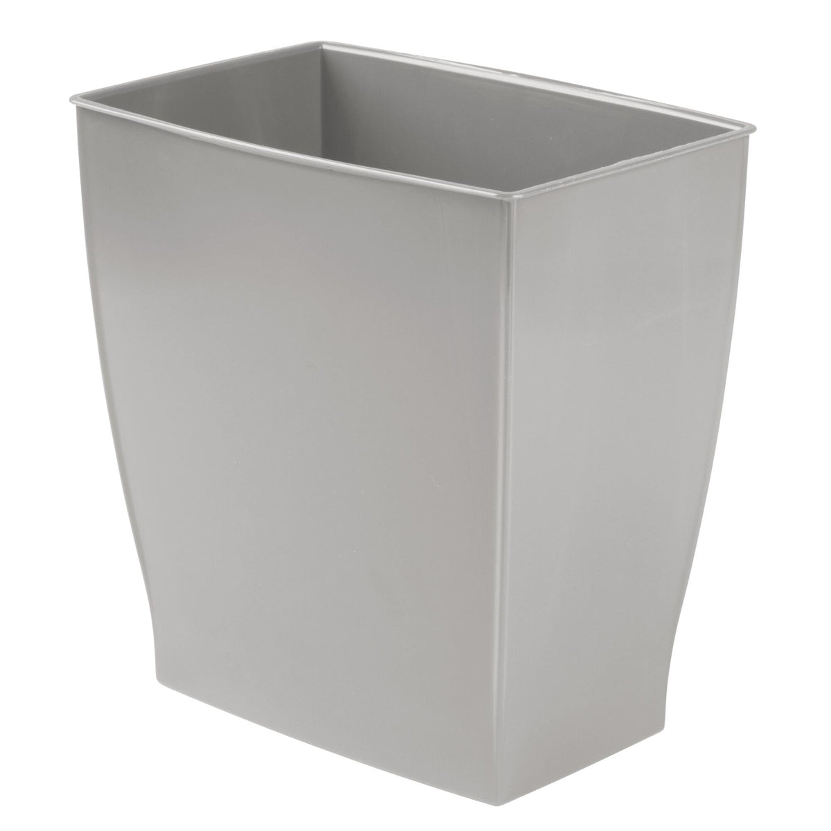 iDesign Mono Trash Can with a slim rectangle silhouette for tight spaces, ideal under counters.