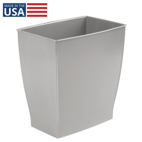 iDesign Mono Trash Can featuring an open-top design for easy waste disposal in small rooms.