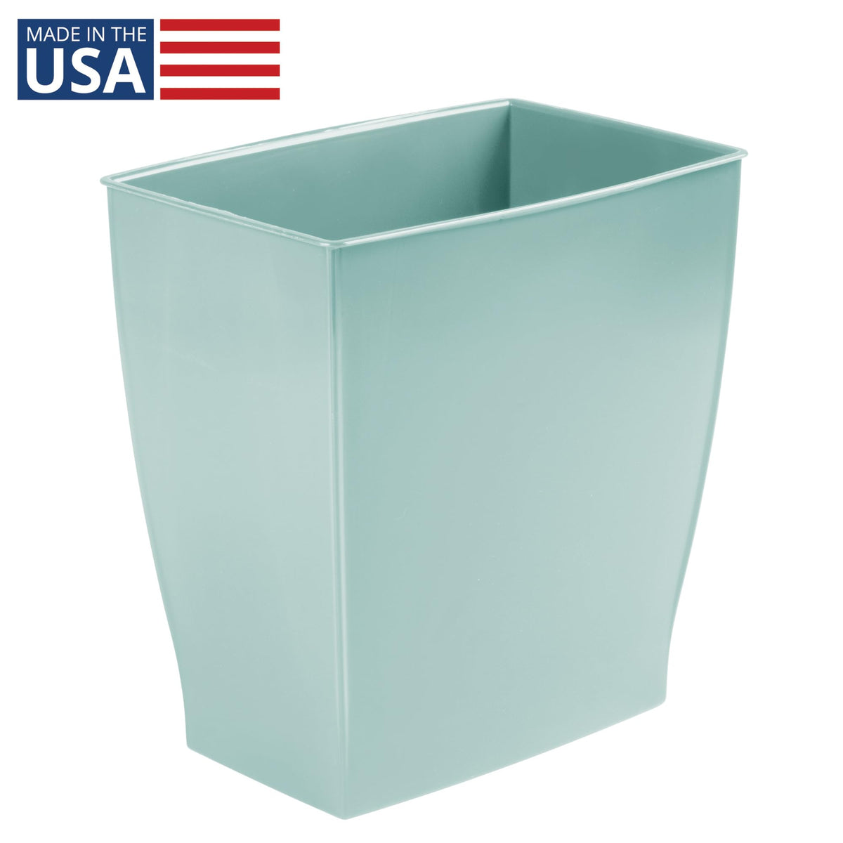 idesign mono trash can under desk, discreet waste solution for home office.
