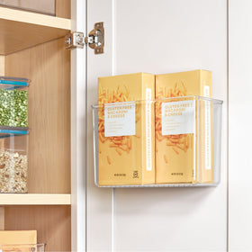iDesign set of two bins provides versatile storage in small spaces.