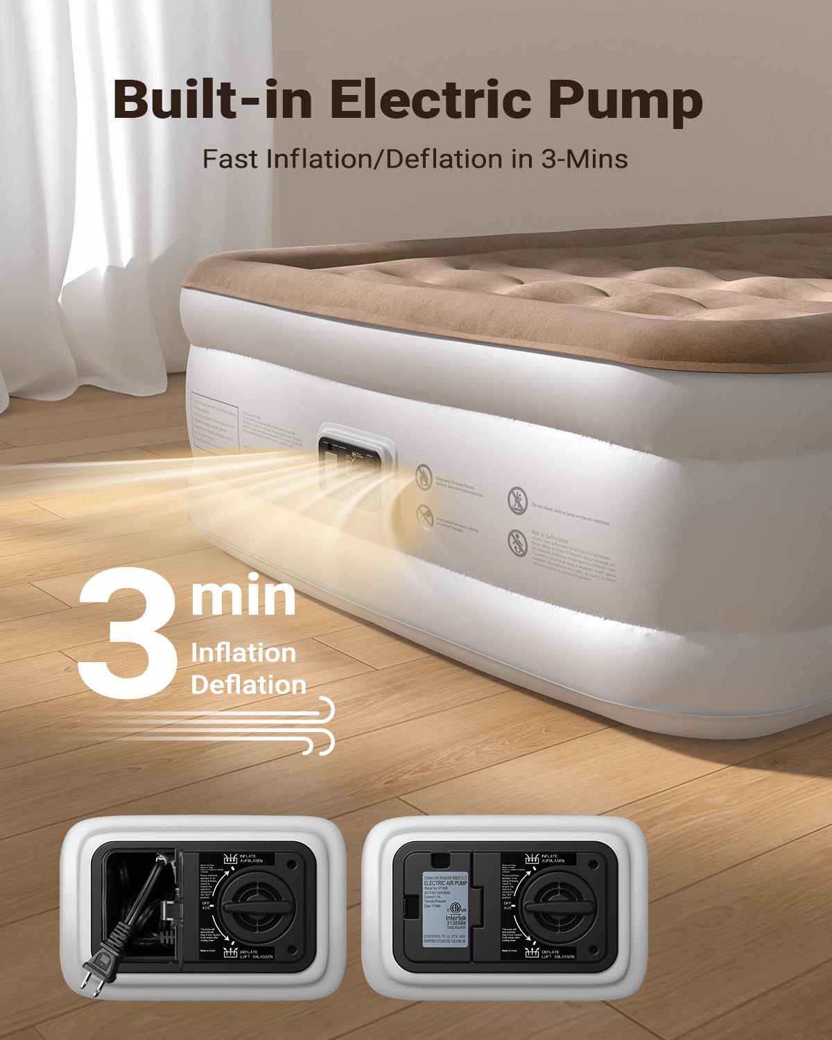 iDOO air mattress dual-wave-beam delivers stable, comfortable sleep support
