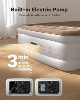 iDOO air mattress dual-wave-beam delivers stable, comfortable sleep support