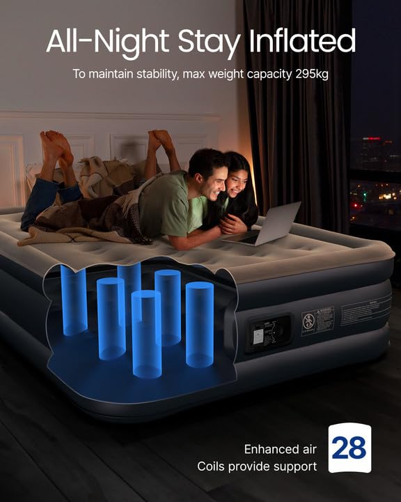 iDOO air mattress full deflated size 17-5x7-5x13 inches for easy storage