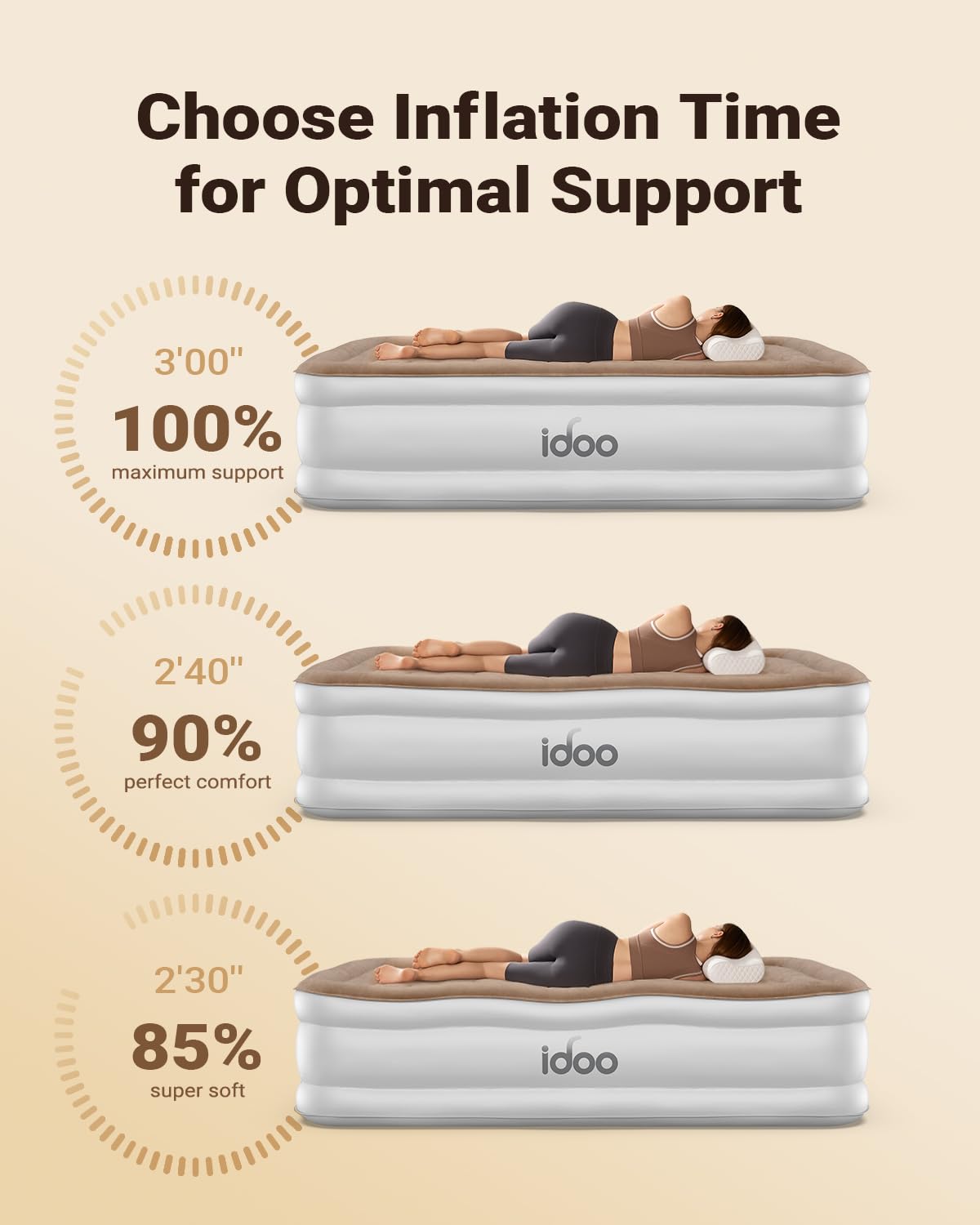 iDOO air mattress is a convenient guest-room solution