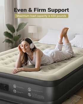IDOO air mattress queen ideal for camping or hosting guests.