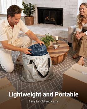 iDOO air mattress is compact for camping and travel storage