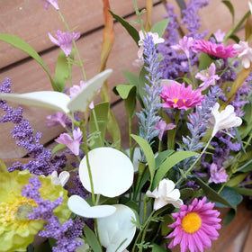 Idyllic front-door decor for indoor and covered outdoor spaces.