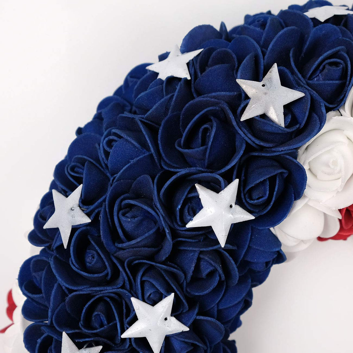 Idyllic wreath displayed indoors or outdoors shows versatile decor options.
