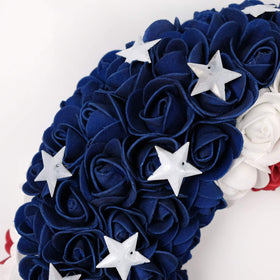 Idyllic wreath displayed indoors or outdoors shows versatile decor options.