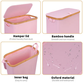 iEGrow folded hamper compact storage in closet or suitcase