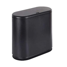IEEK plastic trash can with press-top lid for hygienic disposal