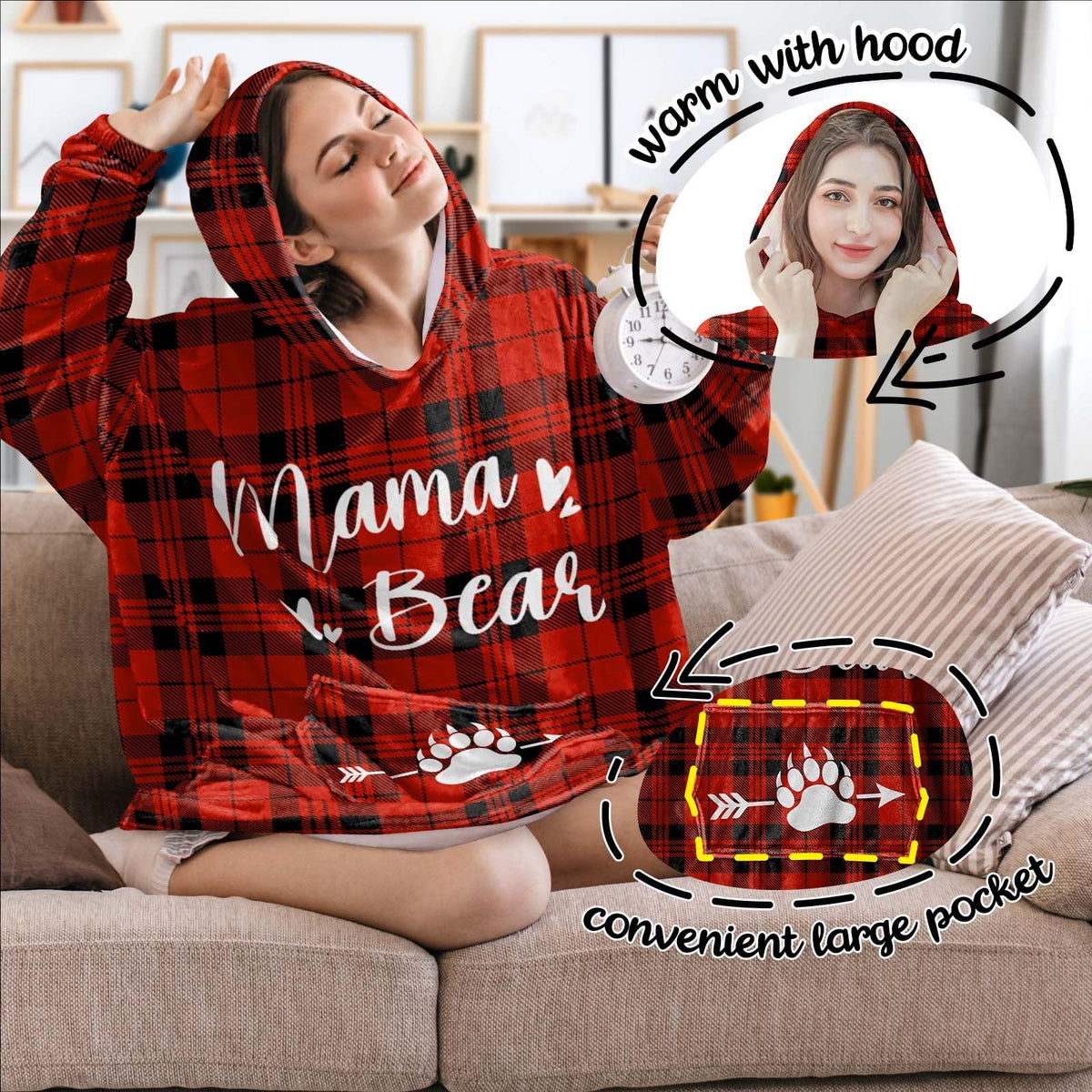 IEFULLYEE large-pocket-blanket-hoodie keeps essentials within reach
