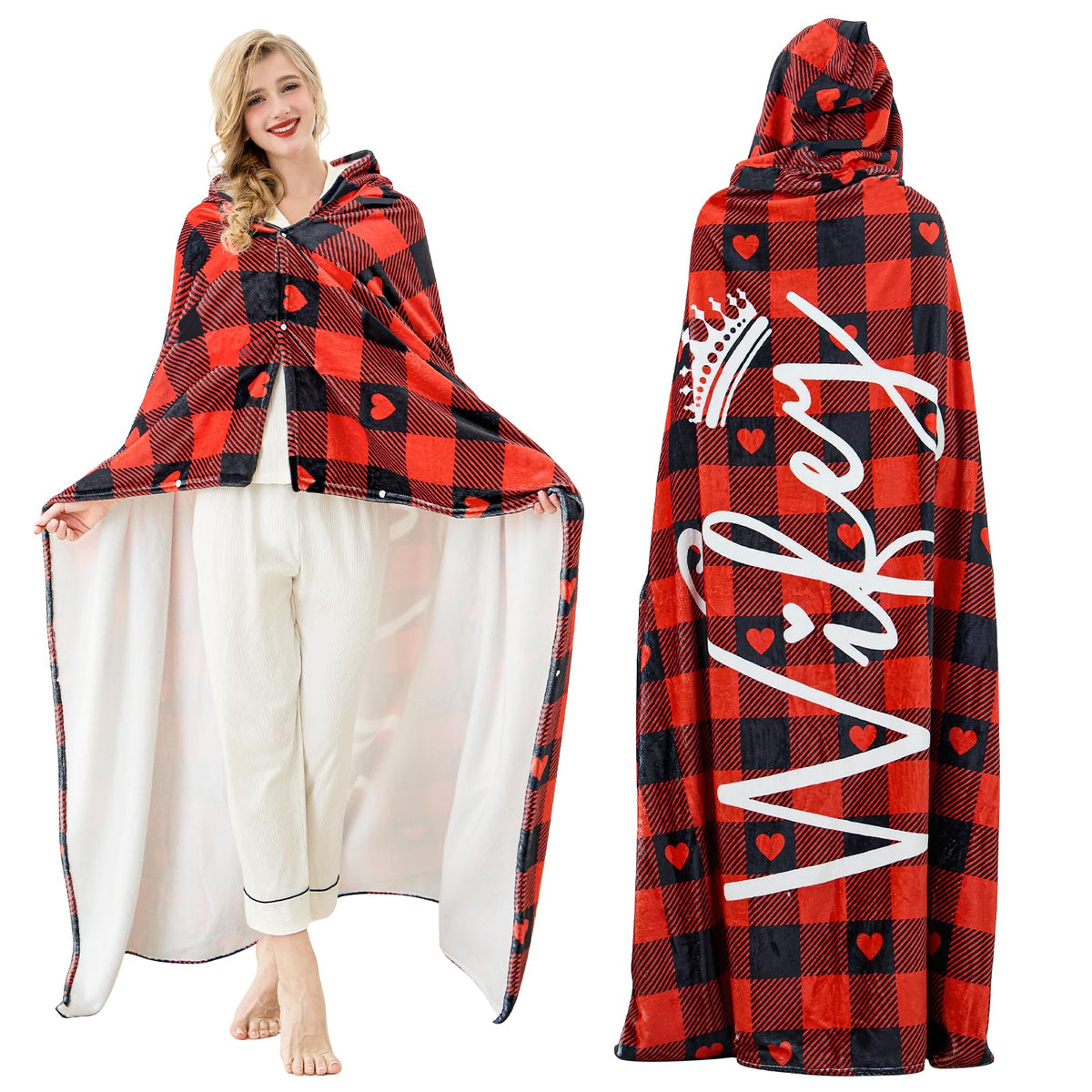 IEFULLYEE wearable blanket hoodie close-up showing soft warmth for cozy evenings