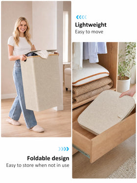 IEGrow 110L capacity diagram emphasizing ample laundry space