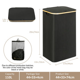iEGrow collapsible laundry basket setup emphasizes quick setup and compact storage.