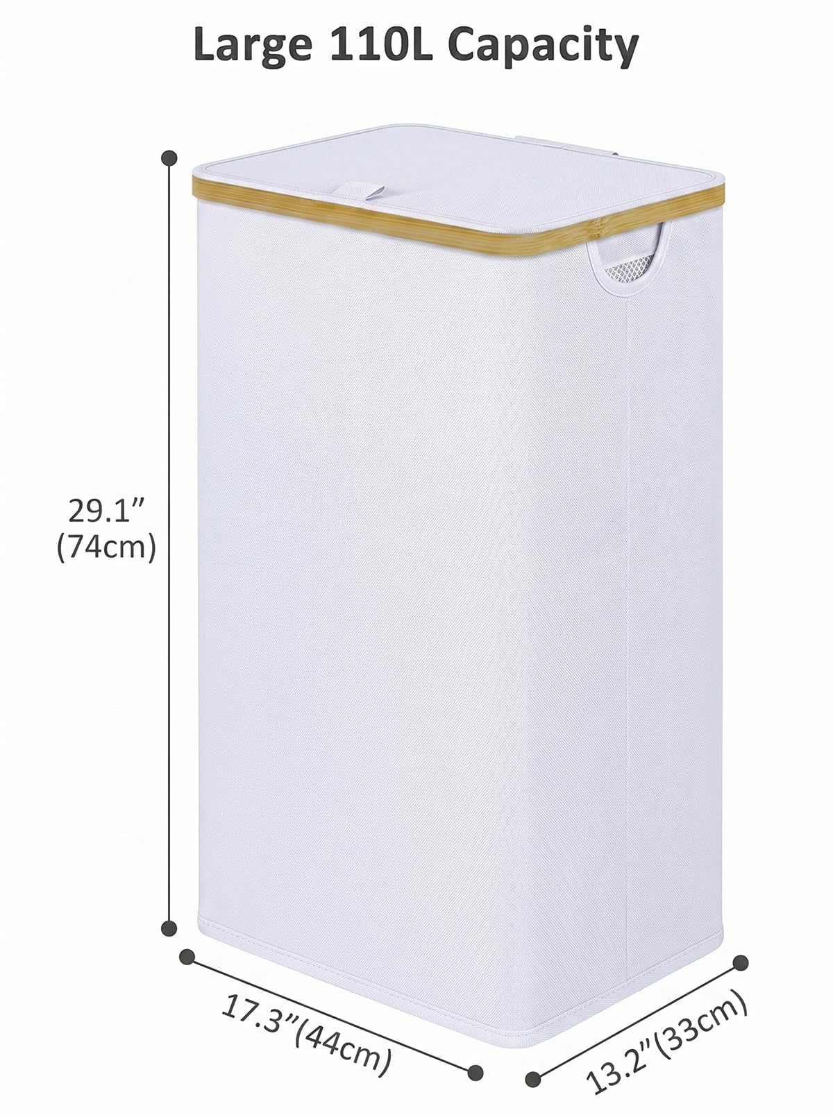 iEGrow collapsible laundry hamper folds flat for easy storage
