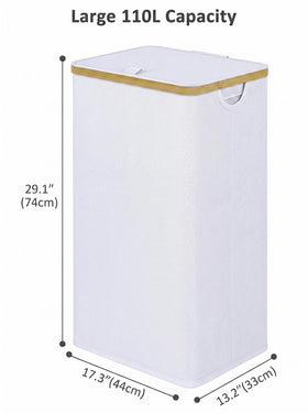 iEGrow collapsible laundry hamper folds flat for easy storage