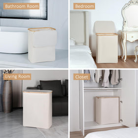 Detachable rods enable quick, freestanding assembly for fast setup.