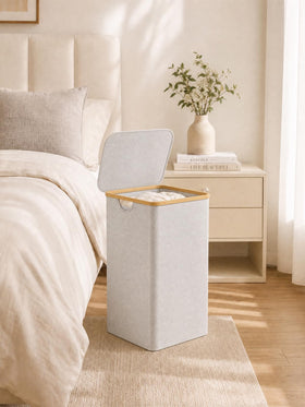 iEGrow 110L basket used in a dorm room as a space-saving solution.