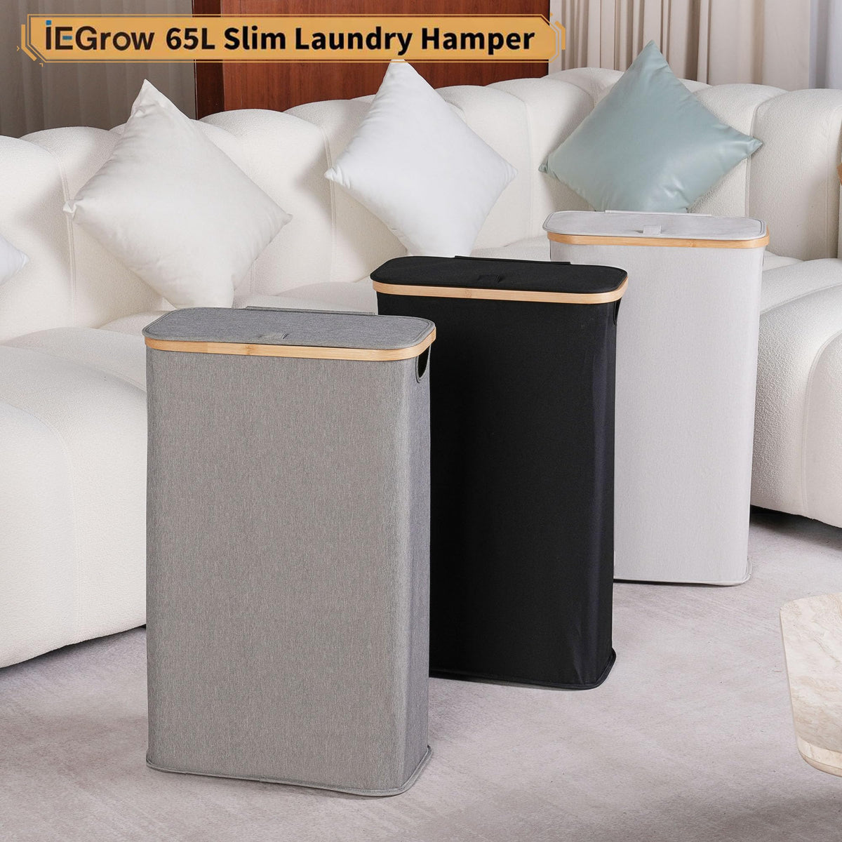 iEGrow foldable design stores flat, saving space in closets and suitcases.