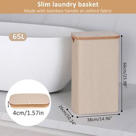 iEGrow hamper with lid closed, odor containment for organized spaces.