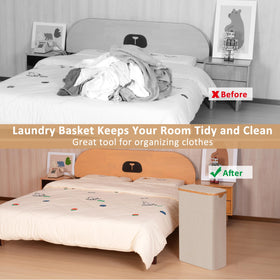 Removable inner bag of iEGrow hamper for easy laundry separation.