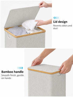 Removable inner bag on iEGrow basket for easy sorting and washing.