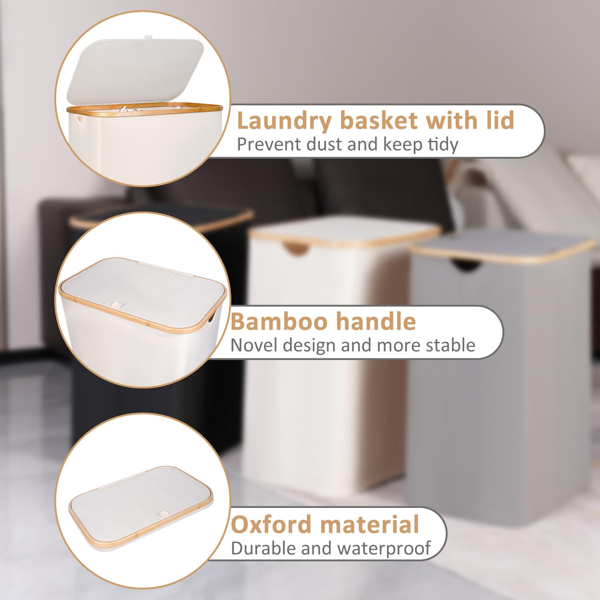 Removable inner bag in iEGrow basket enables easy sorting and washing.