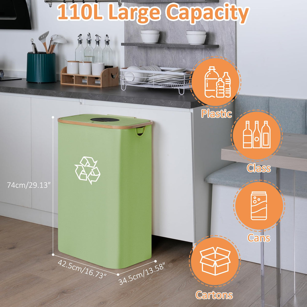iegrow removable inner bags enabling easy disposal and quick bag changes
