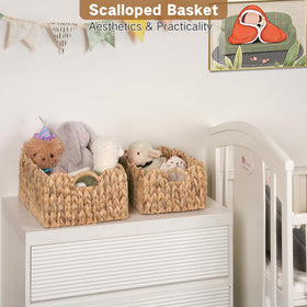 iEGrow scalloped basket closeup shows woven texture and durability