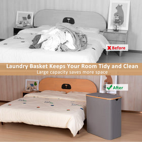 iEGrow thickened waterproof fabric on laundry hamper for daily use