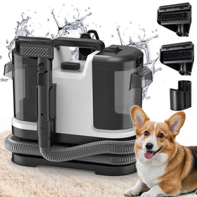 IEVENW portable cleaner close-up showing 18 KPa suction for deep carpet cleaning