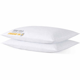 iFaon thin flat pillow on bed offers gentle neck support for restful sleep