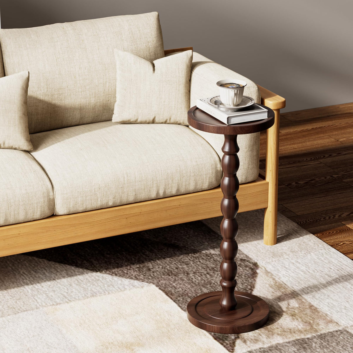 iFaveorr edge-protected tabletop to prevent items from sliding