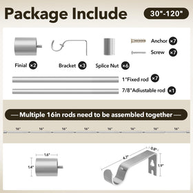 IFELS 32–120 inch compatibility covers a wide range of windows.