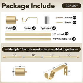 IFELS curtain rod helps you create a polished window treatment in living spaces