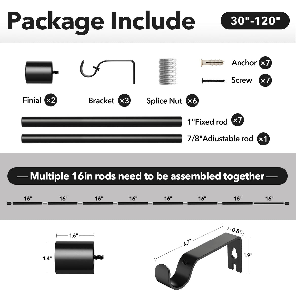 IFELS curtain rod mounted on bay window illustrates versatile layout options