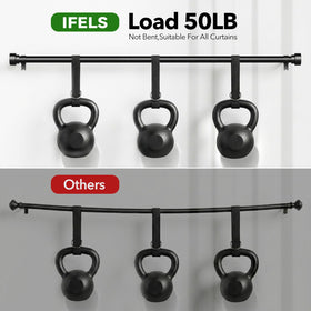 IFELS easy-install hardware included for quick curtain setup.