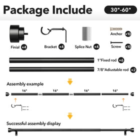 IFELS thick brackets provide sturdy support for heavy drapes.