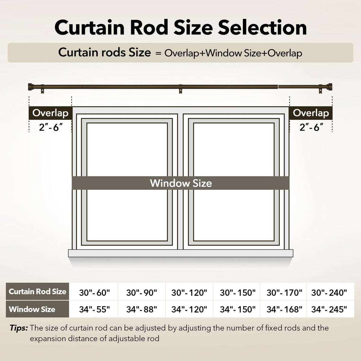 IFELS outdoor patio curtain rod in use