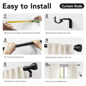 IFELS suitable for sheer to blackout curtains in any room.