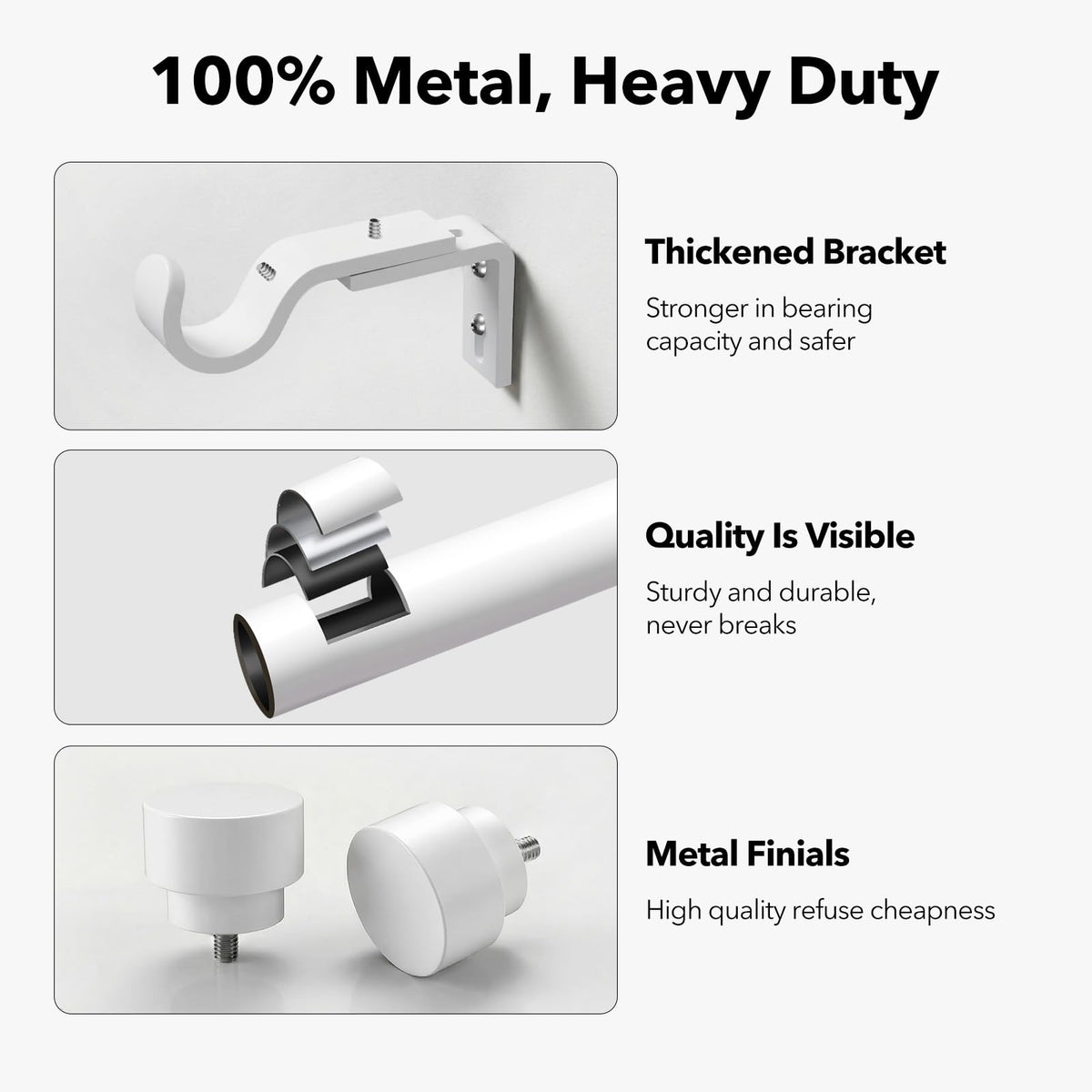 IFELS curtain rod splice nuts enable smooth, jam-free connections