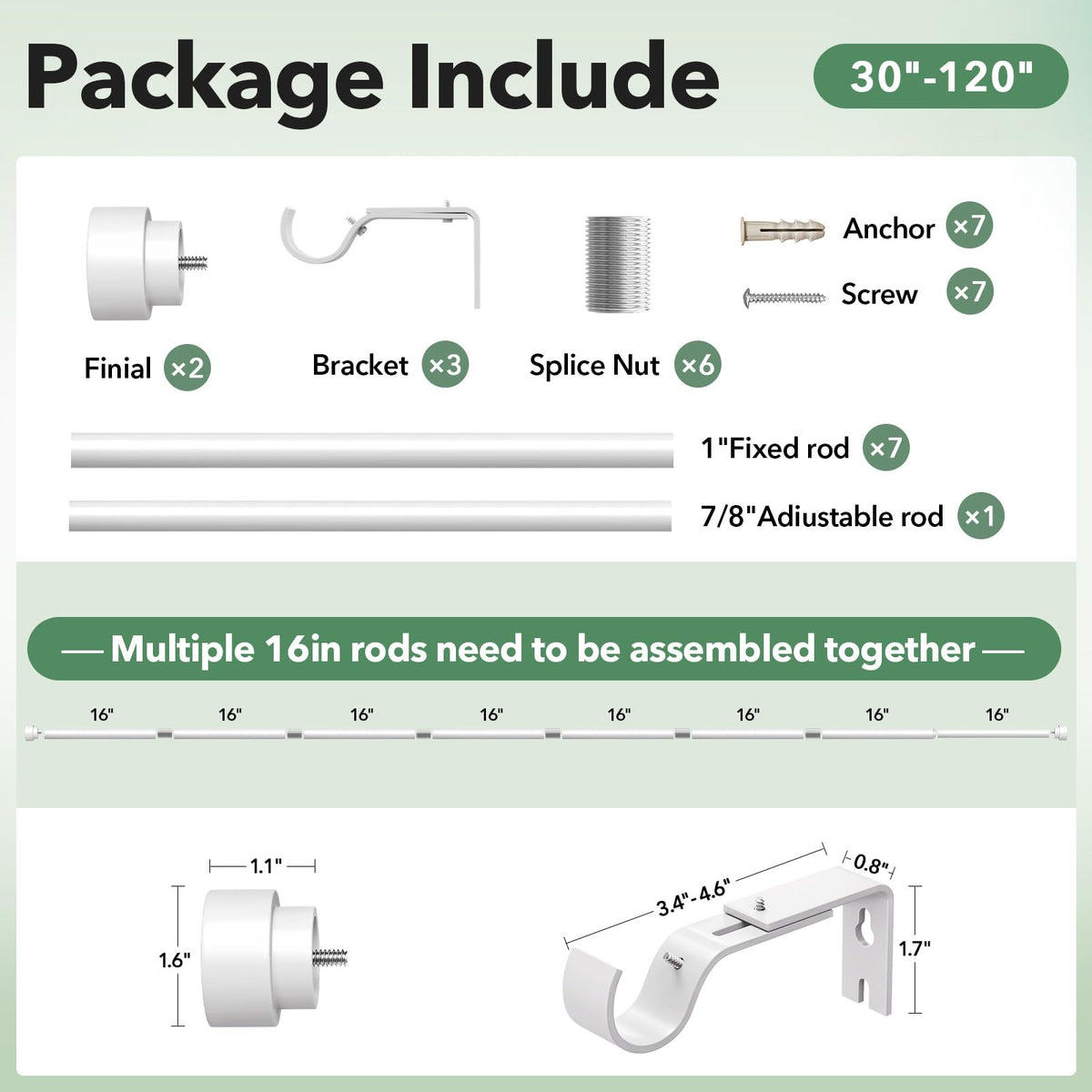 IFELS thick-walled rod and brackets ensure long-lasting durability