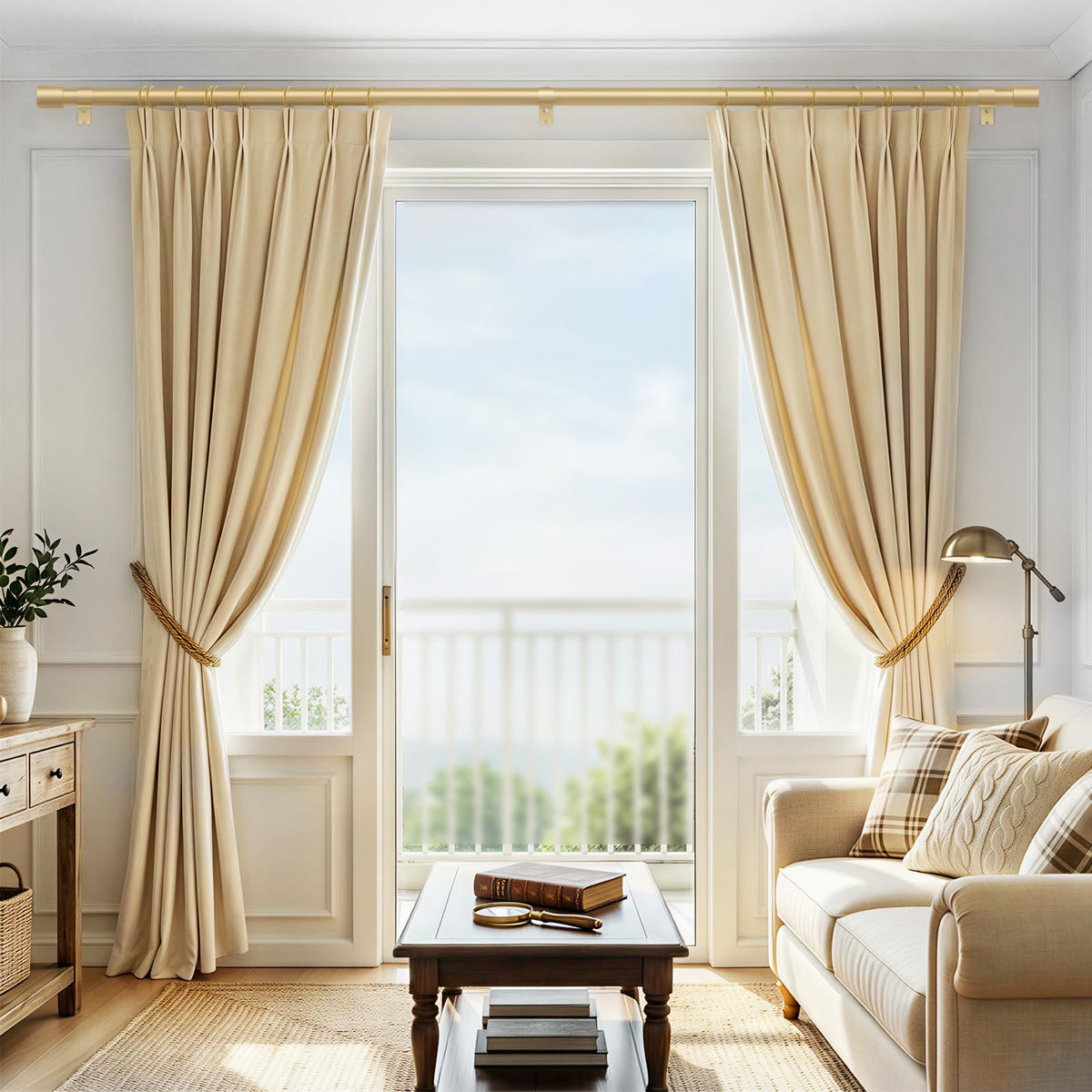 IFELS wall-mount setup demonstrating sturdy support for heavy drapes