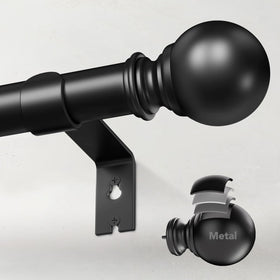 IFELS heavy-duty curtain rod main bar for 32-120 inch drapes in sturdy metal finish.