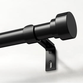 IFELS heavy-duty curtain rod with matte black finish for durability