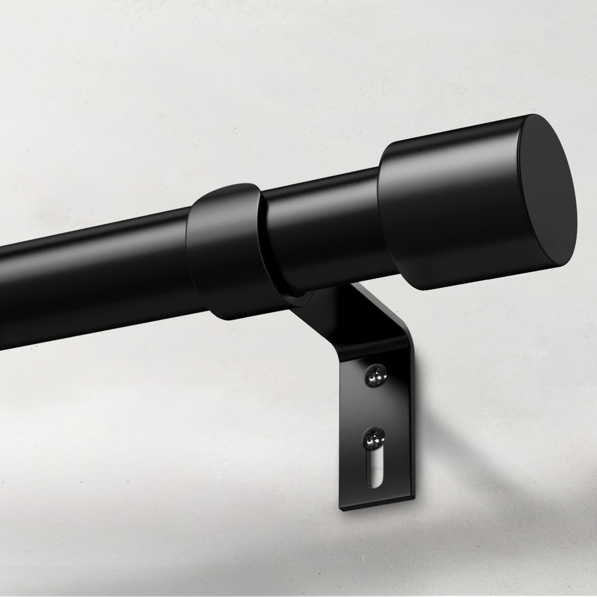 IFELS heavy-duty curtain rod with reinforced metal construction supports strong drapes