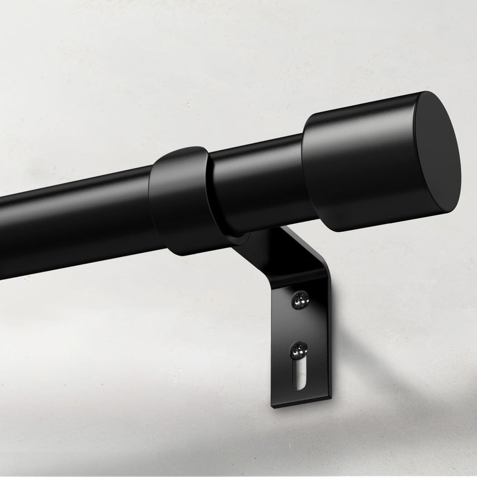 IFELS heavy-duty curtain rod with reinforced metal construction supports strong drapes