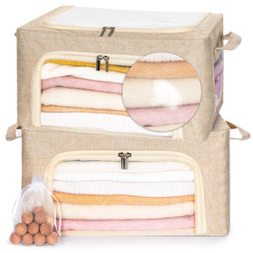 ifeolo 22L cashmere sweater storage bag with breathable design for closet organization