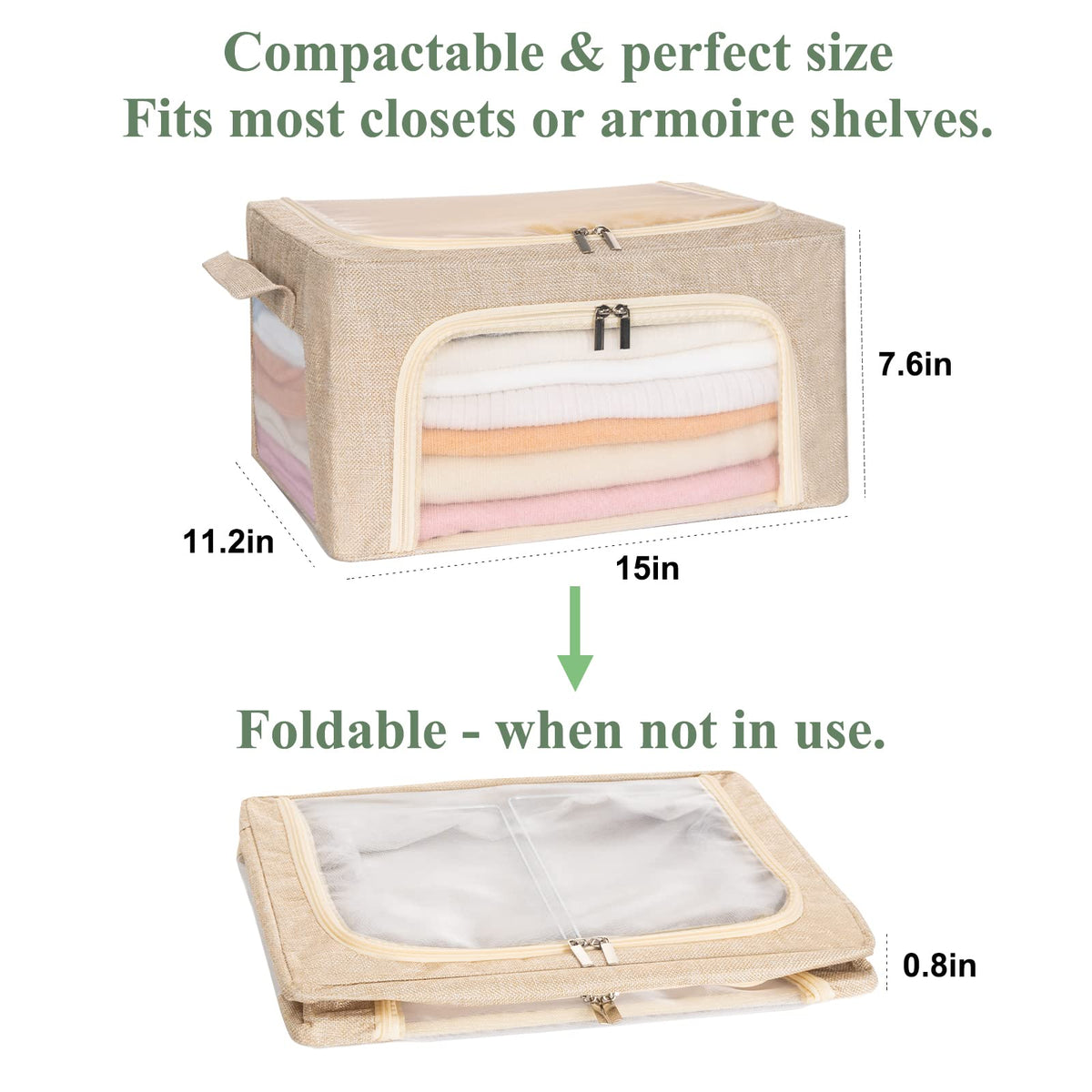 ifeolo foldable design saves closet space when not in use